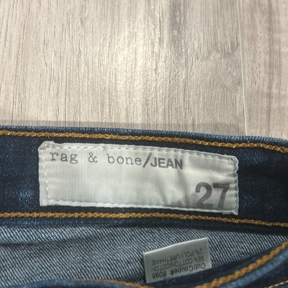 Rag & bone jeans size 27 high rise skinny - Picture 2 of 9